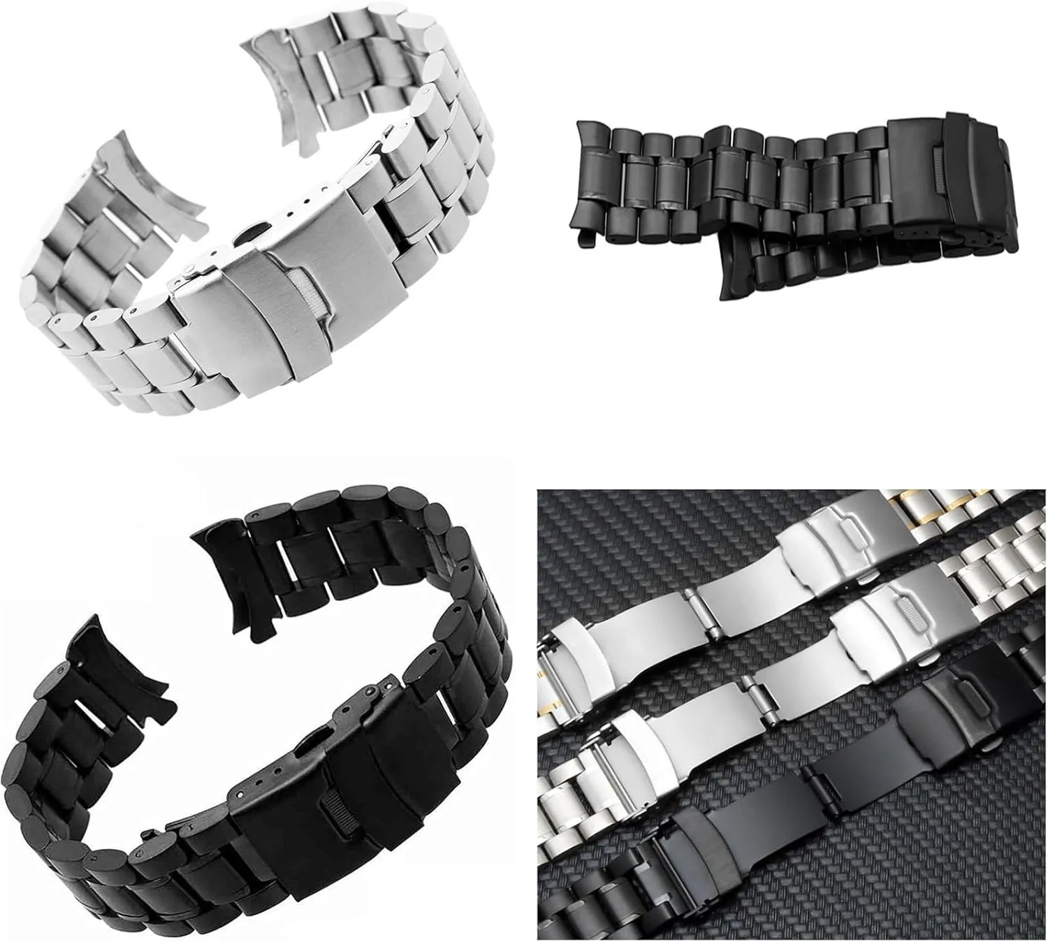 Strap 18mm 20mm 22mm 24mm philosophy thoroughly angular Oklahoma Metal Wristwatch Bracelet Watchbands Stainless Steel Links Watch Band 