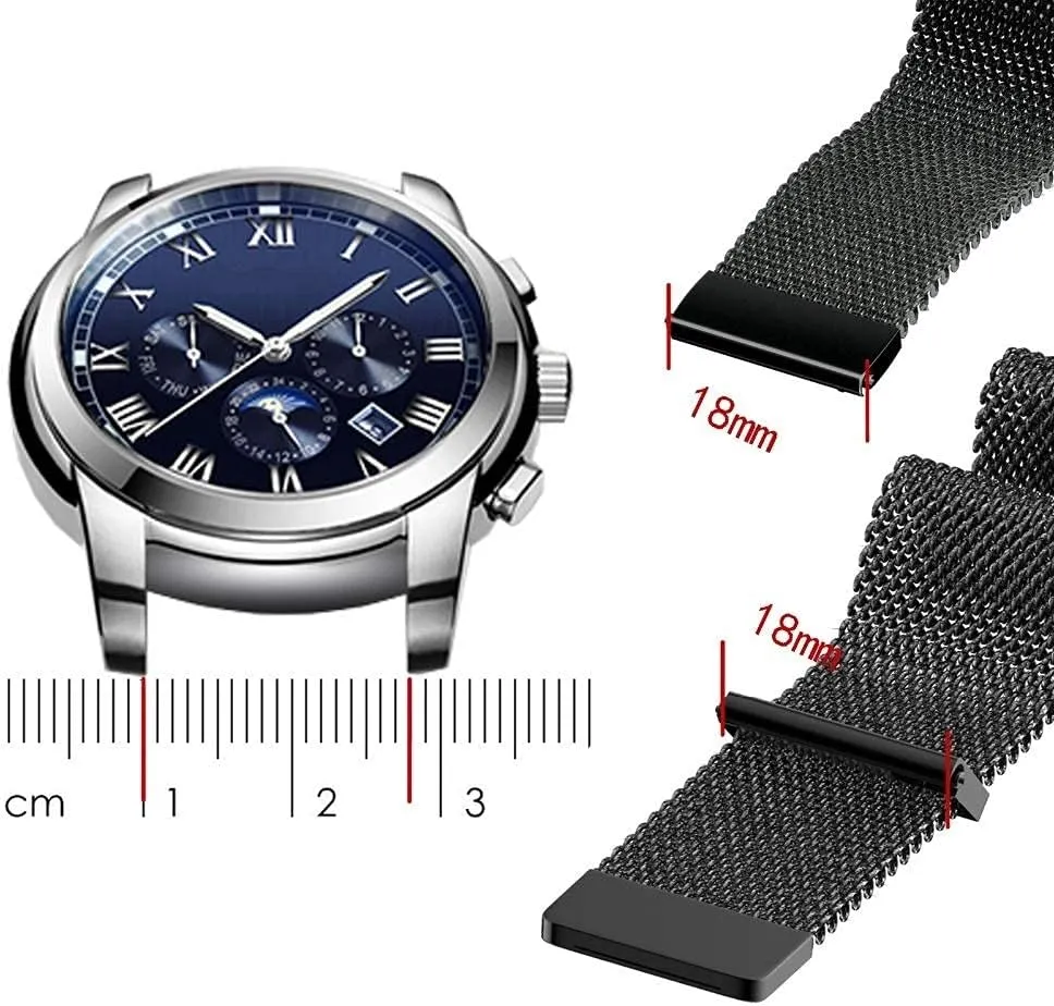 strap 18mm 20mm universal watch bands smart watch metal strap spy dimension basket relation estuary enclosure stainless steel watch band men women watches bracelet watch 