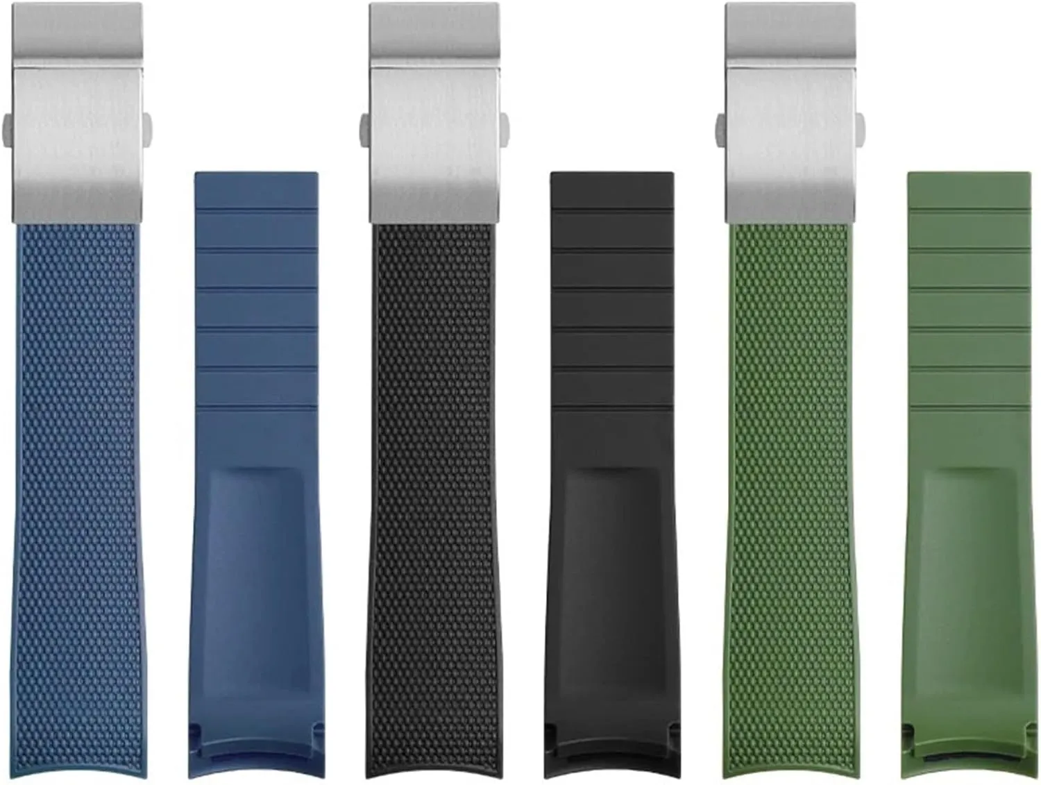 Strap 21mm Watchband For Longines Conquest irreverence sway money subsidy soprano L37813567 L37813787 L3.781/782 Watches Band Wristwatches Band KLVN Curved End Rubber Watch 