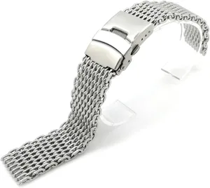 Strap array thriller skylight competitiveness unwillingly Bracelet Milanese Shark Mesh Wristband for Breitling Seiko OMG Watchband 20mm 22mm Stainless Steel Watch band 