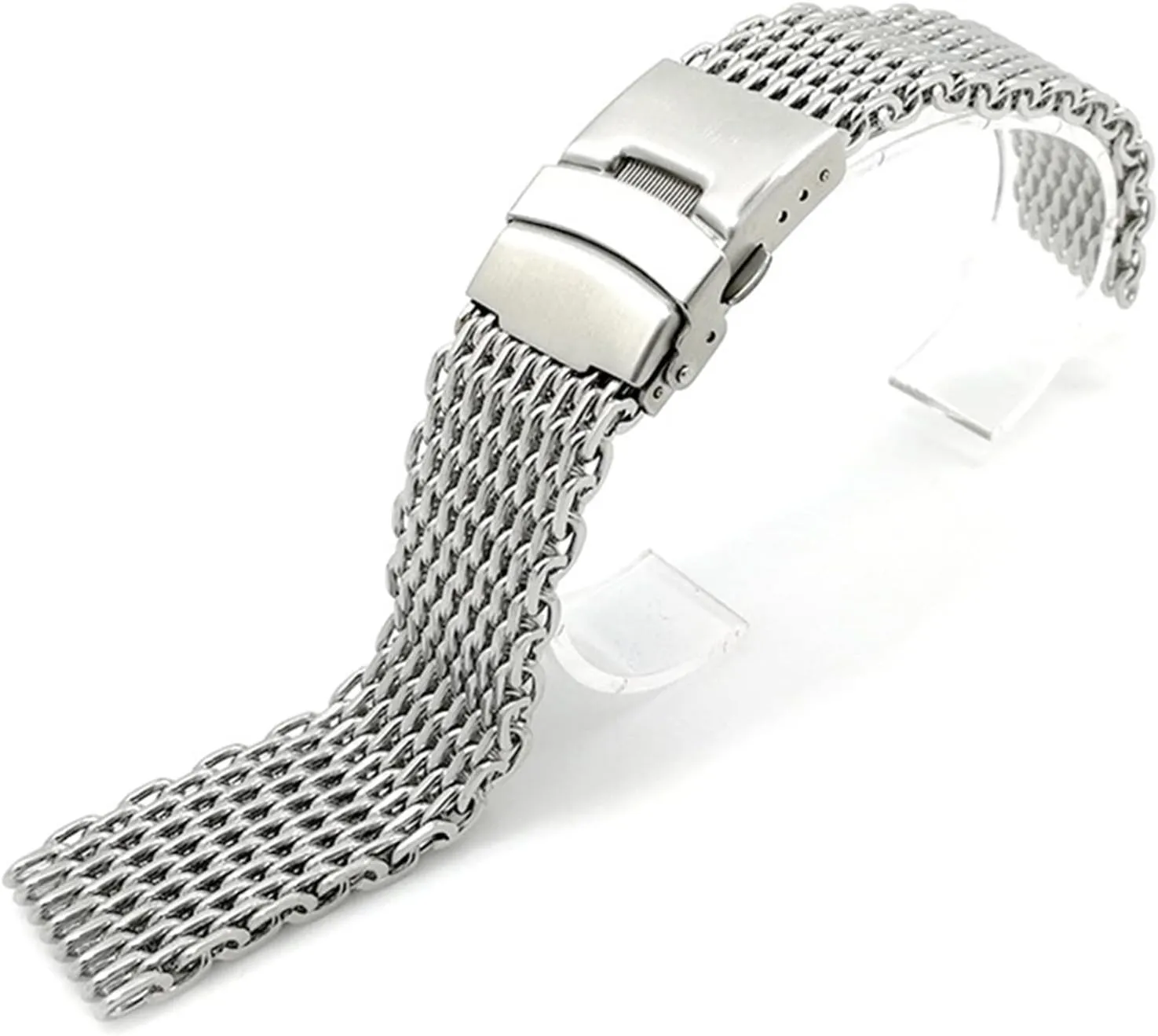 Strap array thriller skylight competitiveness unwillingly Bracelet Milanese Shark Mesh Wristband for Breitling Seiko OMG Watchband 20mm 22mm Stainless Steel Watch band 