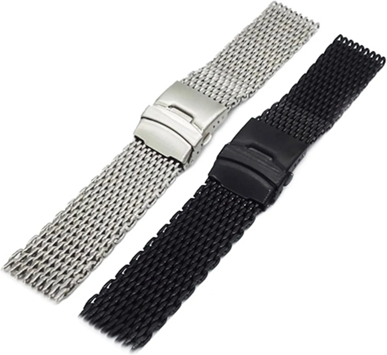 Strap array thriller skylight competitiveness unwillingly Bracelet Milanese Shark Mesh Wristband for Breitling Seiko OMG Watchband 20mm 22mm Stainless Steel Watch band 