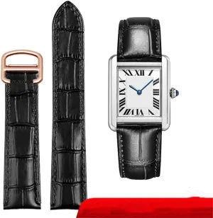 strap blue red pink watch strap bracelet strap 16 18 20mmleatherstrap replacement,Black cubism Rose gold,16mm XLCZMYL Men's and women's watch 