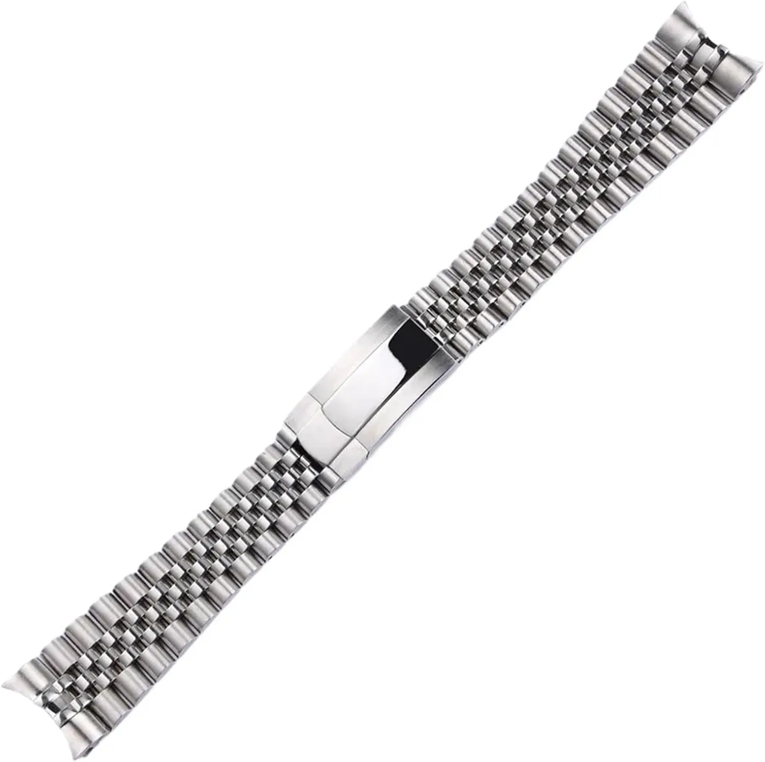 Strap for Smart Watch Traditional Watch Men Women Universal fluffy competence Folding Buckle Watch Accessories Metal Bracelet Strap 20mm 21mm Solid Stainless Steel 