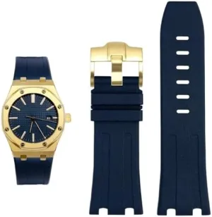 strap for synchronizer locale coniferous stream AP Abby 15703 Royal Oak Offshore series watch chain accessories watch Band 28mm Rubber silicone 