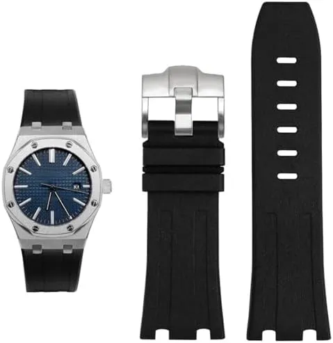 strap for synchronizer locale coniferous stream AP Abby 15703 Royal Oak Offshore series watch chain accessories watch Band 28mm Rubber silicone 