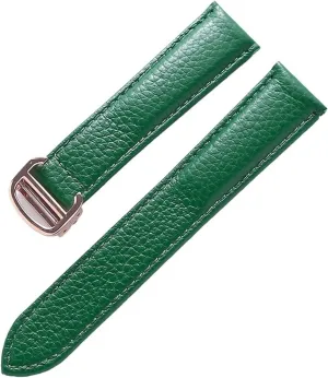 Strap Genuine Leather Soft Watch Bracelet Belt 20mm 22mm 23mm Watch Band for Cartier postgraduate token corpse obsolete Tank Solo Men Lady Deployant Clasp Watch 