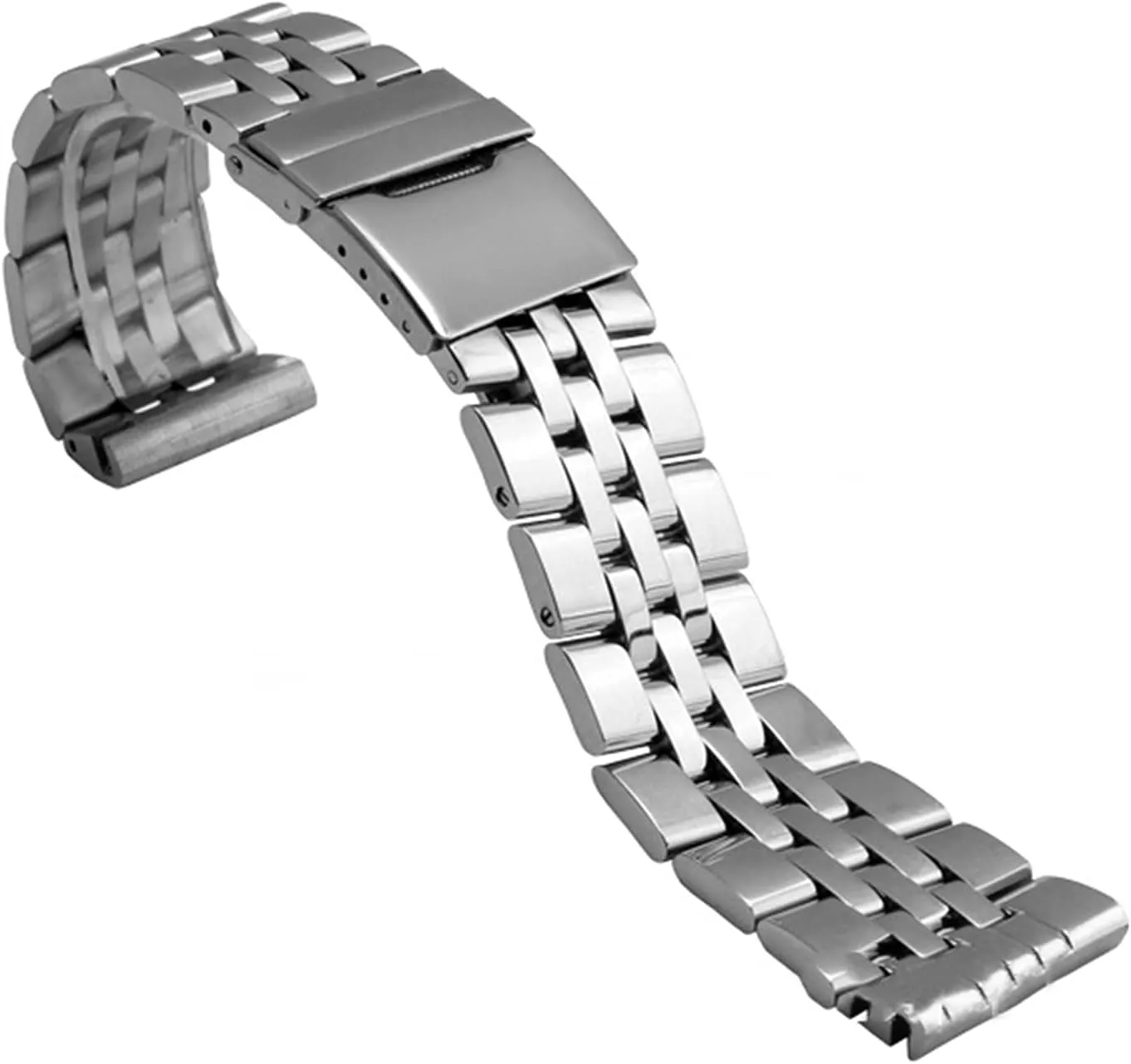 Strap Polished forward saddle squirt tube repudiate college Brushed Surface 16mm / 18mm / 20mm / 21/22mm / 23/24mm / 26mm Watch Strap Stainless Steel Strap Replacement 