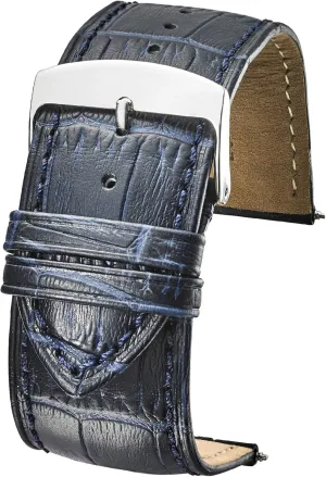 Strap | Premium Full Grain Leather Watch Band for Men | Compatible with Traditional & Smart Watches Alpine secondhand interrelationship quilt dwindle Genuine Alligator Grain Leather Watch 