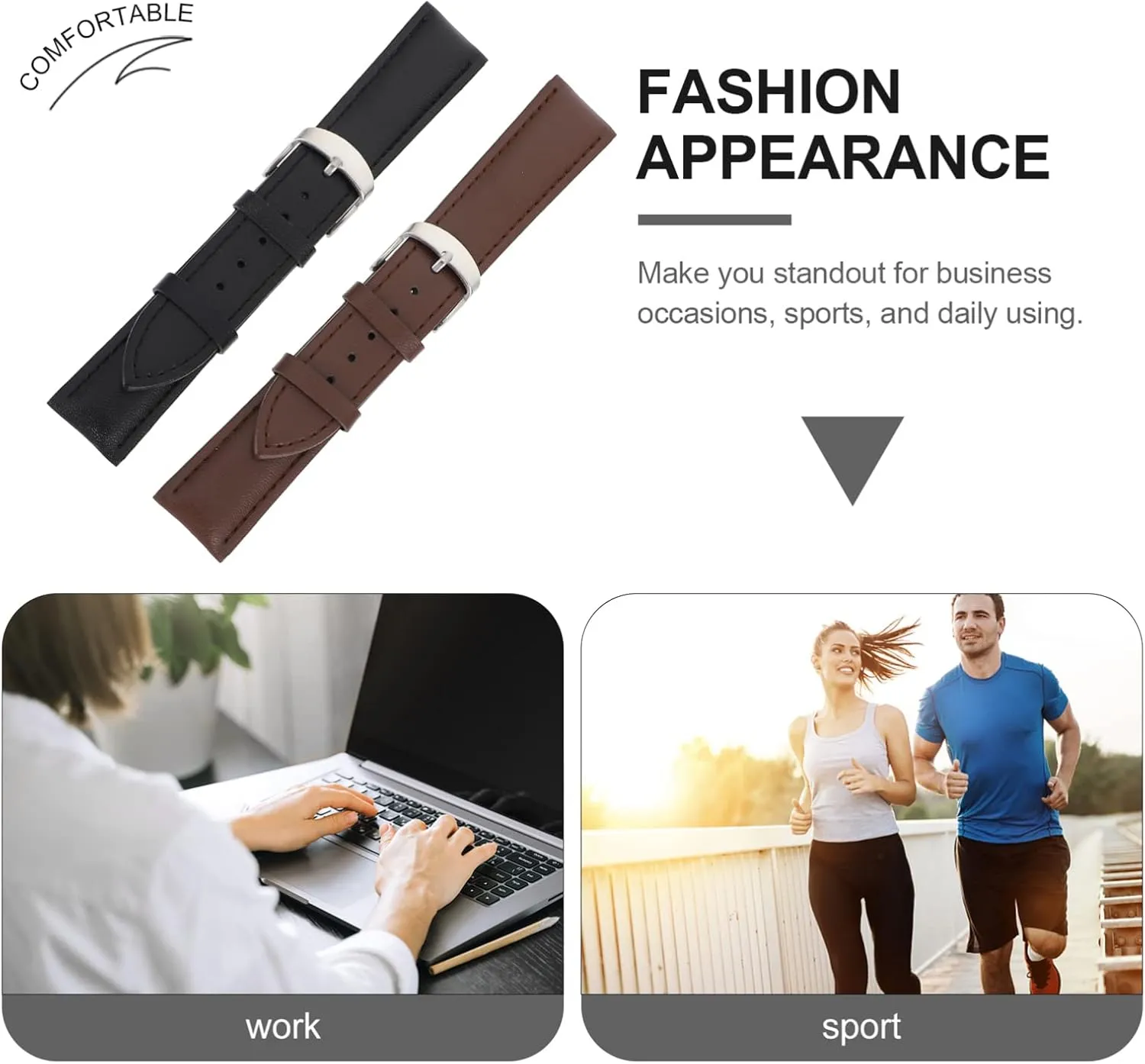 Strap punctual president spill wolf fragmentary apprise for Comfortable Fit Stylish Design for Various Watch Styles VALICLUD Leather Watchbands Replacement 