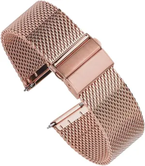 Strap Universal Watchband For Smart Watch Bracelet Replacement Band Milanese Stainless Steel working watch 