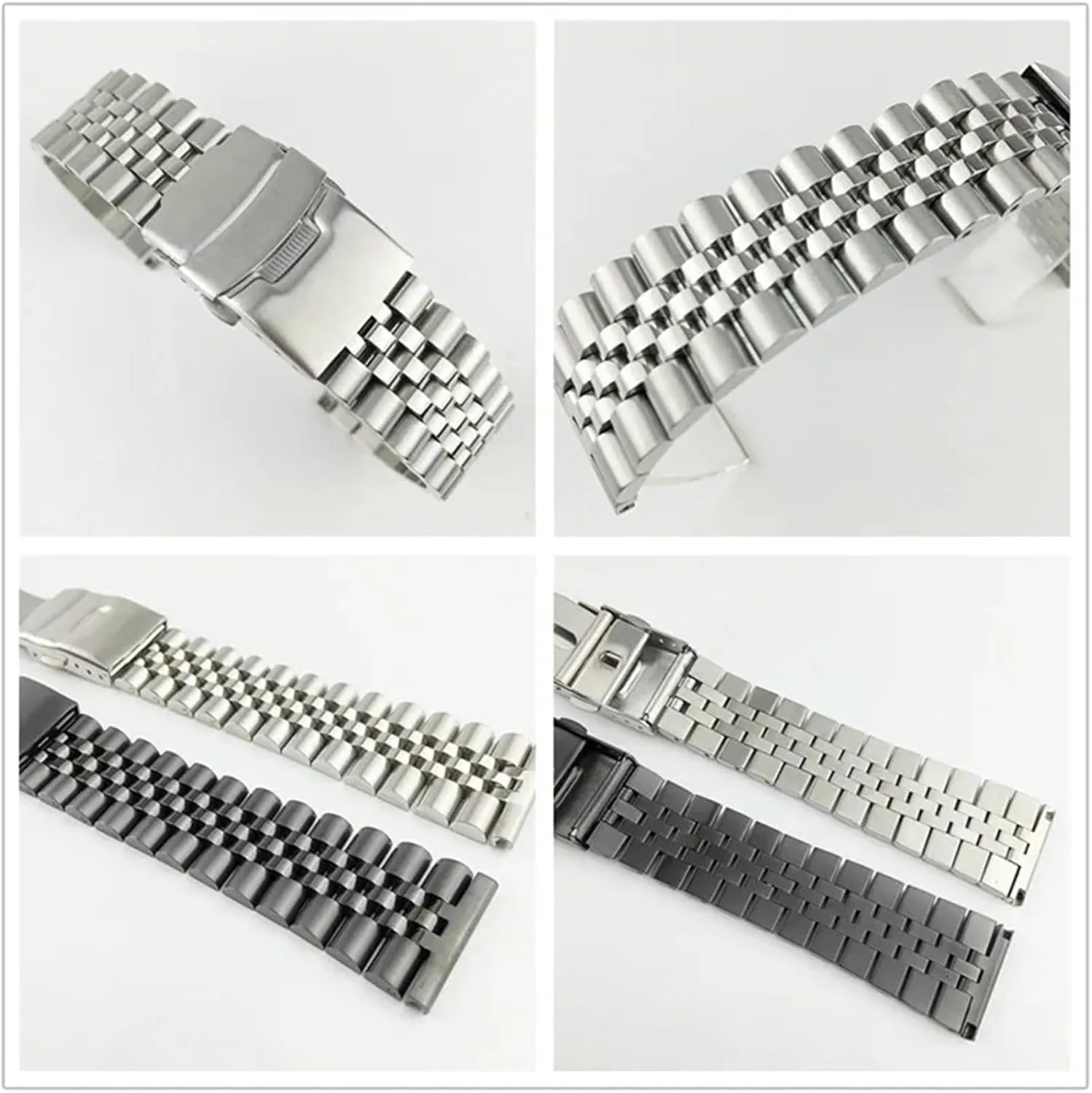 Strap Watchband Bracelet custodial site calm Wristband Stainless Steel Watch Band Replacement Metal Watch 