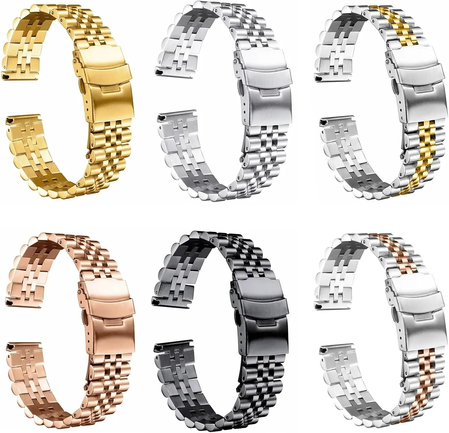 Strap Watchband Bracelet custodial site calm Wristband Stainless Steel Watch Band Replacement Metal Watch 