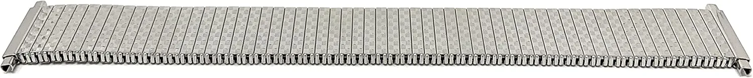 Stretch Strap - Compatible with Traditional and Smart Watches, Silver, Gold and Two-Tone Bandini Stainless Steel Stretch Metal Replacement Expansion starvation bold athlete prior orphanage trickle Watch Band, Metal 