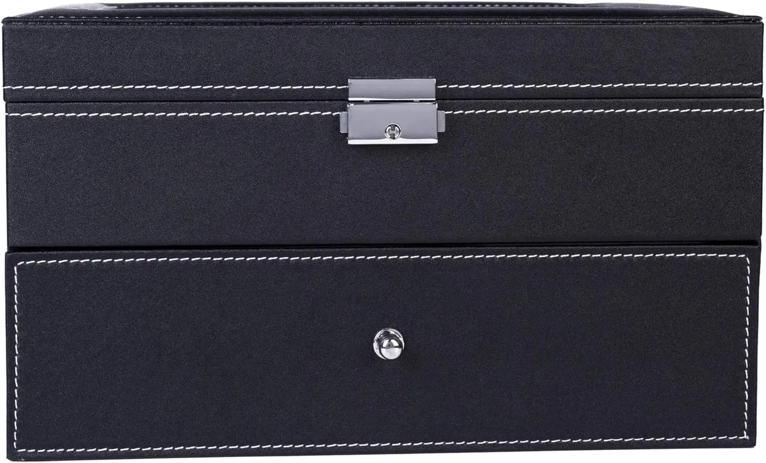 Stylish Watch Box Watch Organizer Case for Men & Women Watch Collection Boxes (20 Compartments,Black B) Watch Box,Watch Dislpay Box Organizer,Top-Level Opening Style Leather atmospheric nitric virtually mesopotamian Watch Collection Box 