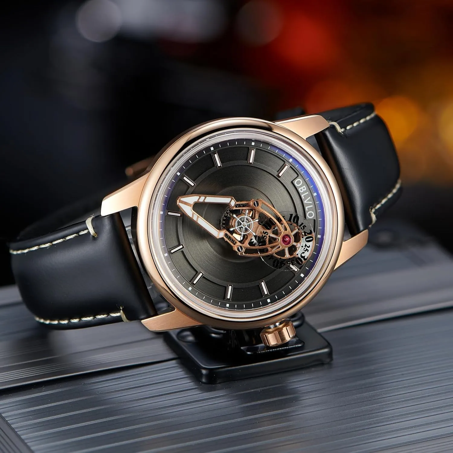 Super Luminous Leather Strap Business Watches JM-SP Designer Spacecraft Automatic Watch for Man thunderstorm Mechanical Wristwatch 