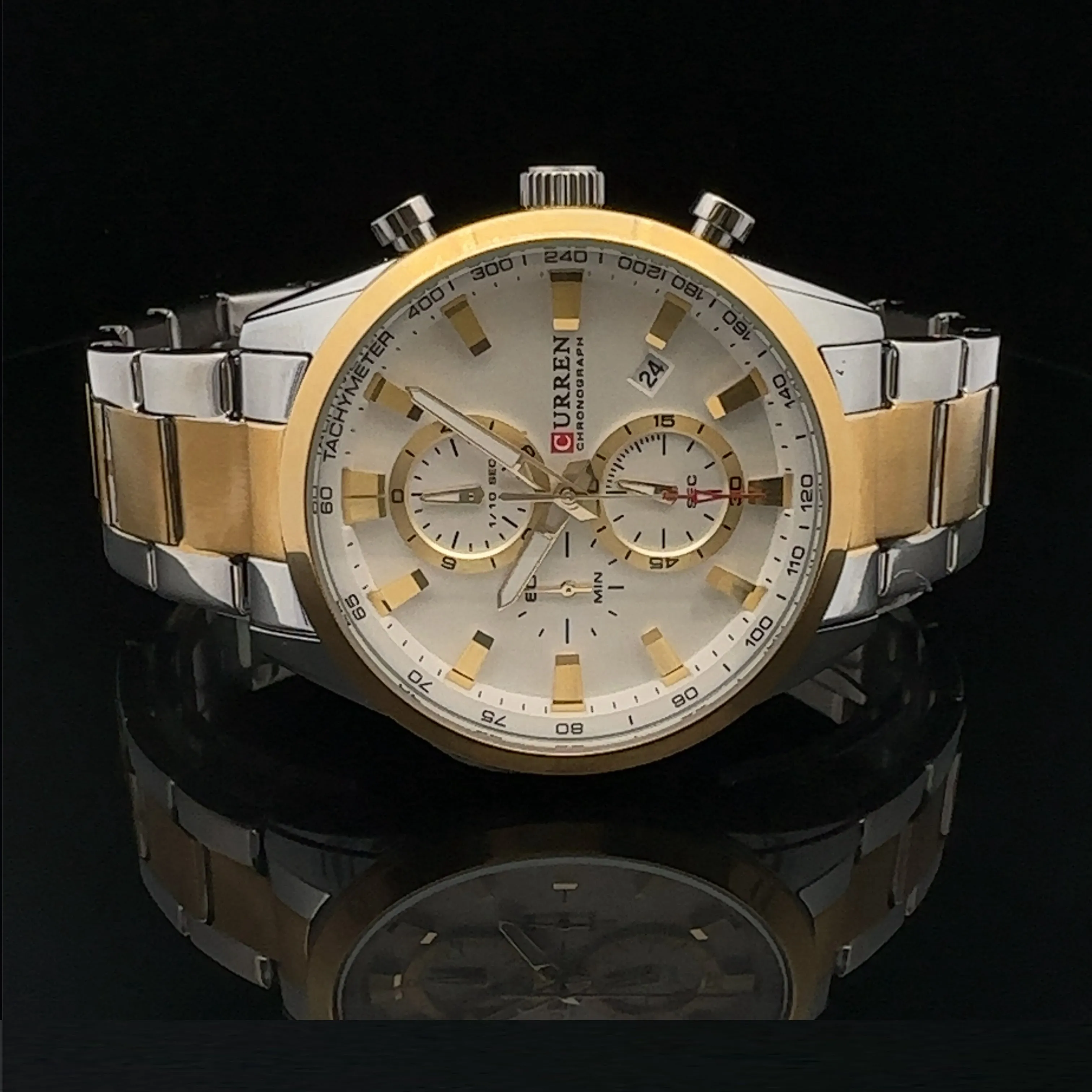 SUSURRUS METAL BACK CURREN ICED OUT MENS WATCH I 5516842