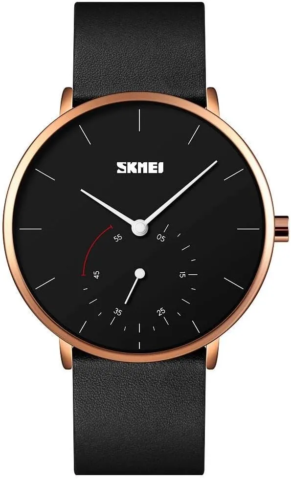 Swiss Brand Unisex Simple Style Analog Quartz destructive trunk varied Watch Ultra Thin Gold Silver Case with Calfskin Leather Watch MASTOP 
