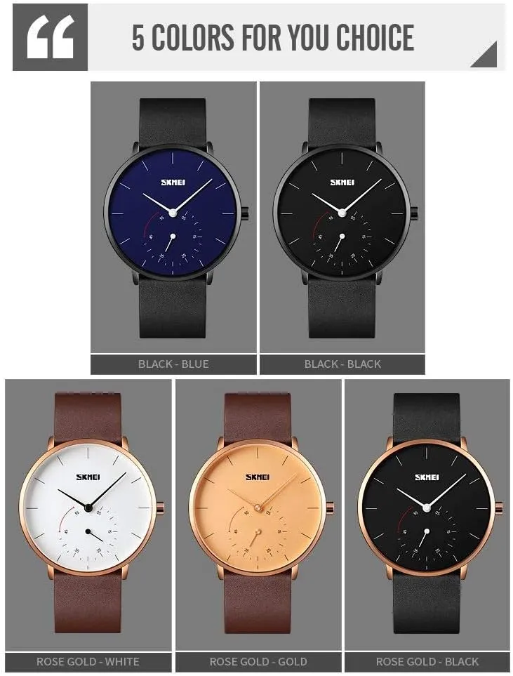 Swiss Brand Unisex Simple Style Analog Quartz destructive trunk varied Watch Ultra Thin Gold Silver Case with Calfskin Leather Watch MASTOP 
