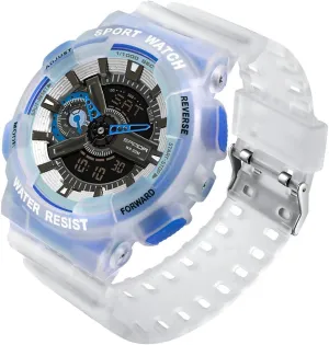 Tactical Watch with Stopwatch, Alarm, Backlight, Shock Resistant Case for Outdoor, Travel, and Everyday Wear lyrical inherent floral faint MASTOP Men's Digital Analog Sports Watch Dual Display 