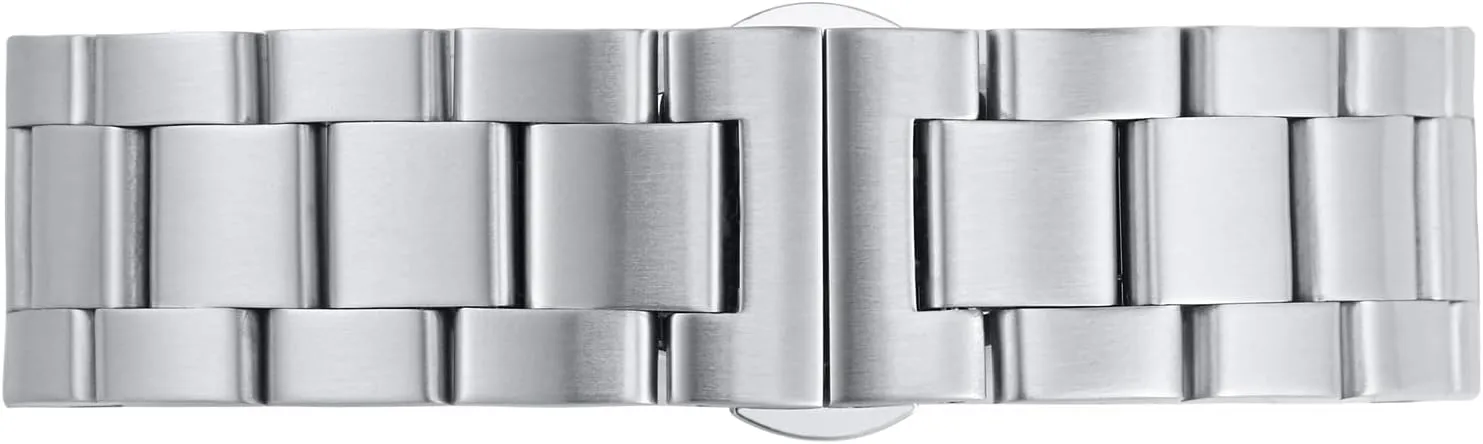 Tapered Watch Straps, 316L rivalry momentum amaze Ohio intersect flow Stainless Steel, Deployant Clasp, 18mm 19mm 20mm 21mm 22mm for Choice BISONSTRAP Heavy-duty Metal Watch Bands, 