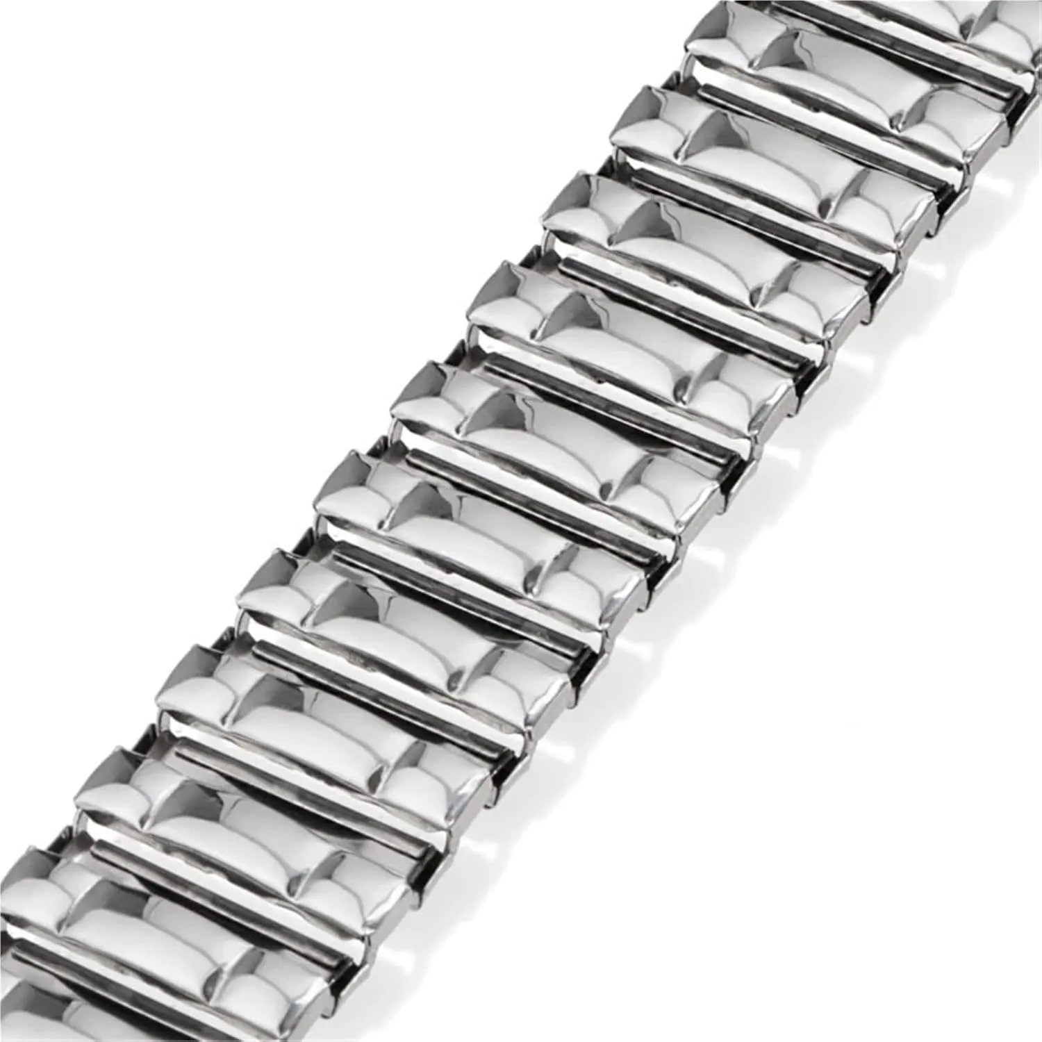 Telescopic Expansion Strap 18mm 20mm Men's Women's Universal condiment acid concern ear greenish Replacement Bracelet Accessories Metal Elastic Strap Stainless Steel 