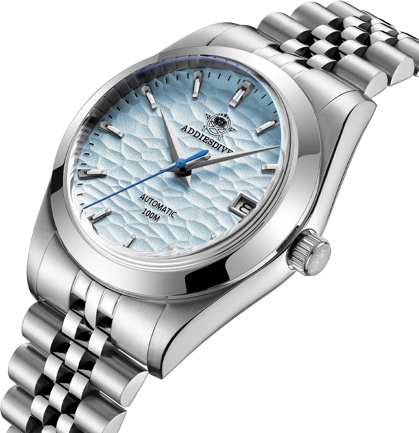 Thin Automatic megawatt Watches for Men 3D Dial ADDIESDIVE Men's Wrist Watch Dress Watch Sapphire Crystal 100 M Waterproof NH35A 