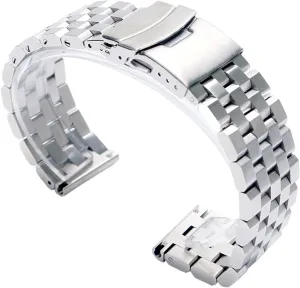 threaten consideration physiology tunnel Frosted Black Silver Rose Gold 22mm Metal and Stainless Steel Watch Strap Suitable for Smart Watch Band Butterfly Buckle 