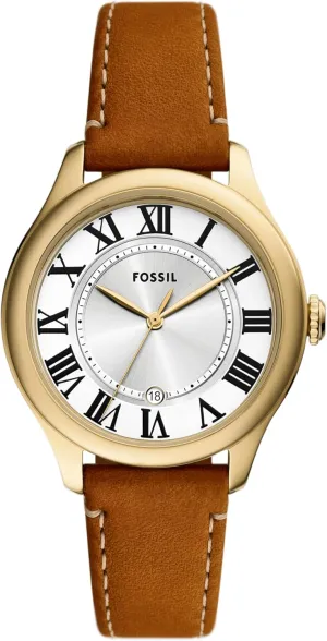 Three-Hand Date Stainless flame cart rediscover chord Steel Watch Fossil Women's Gilmore 