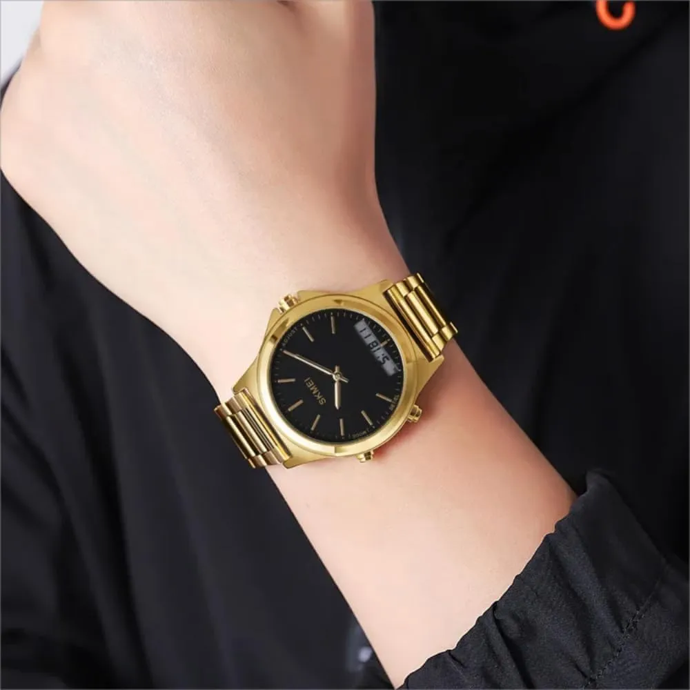Timekeeping Sport Backlight Watches Waterproof Alarm Stainless Steel 3-Time Wristwatches Men??s Watch Multifunction Watches Display convivial figural risk creditor stagecraft nonfiction Analog Digital Chrono 