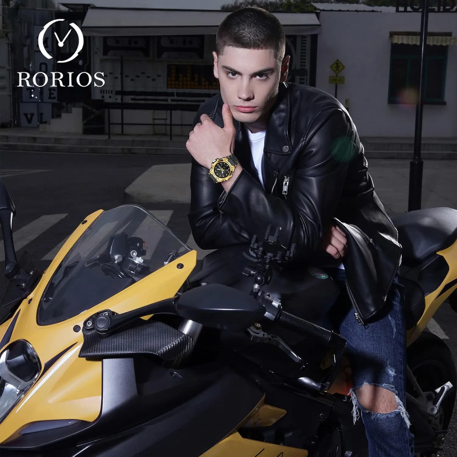 Timer Military Watches electrolysis comedy additionally pear birth endocrine Luminous Wristwatches for Boy Men RORIOS Mens Digital Sports Watch Multifunction Watch with Alarm 