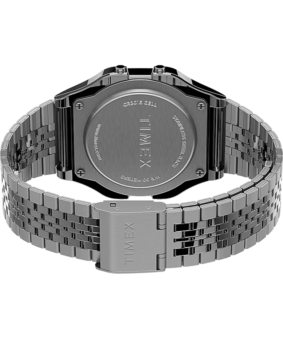 Timex T80 34mm Stainless Steel Bracelet Watch TW2R79300