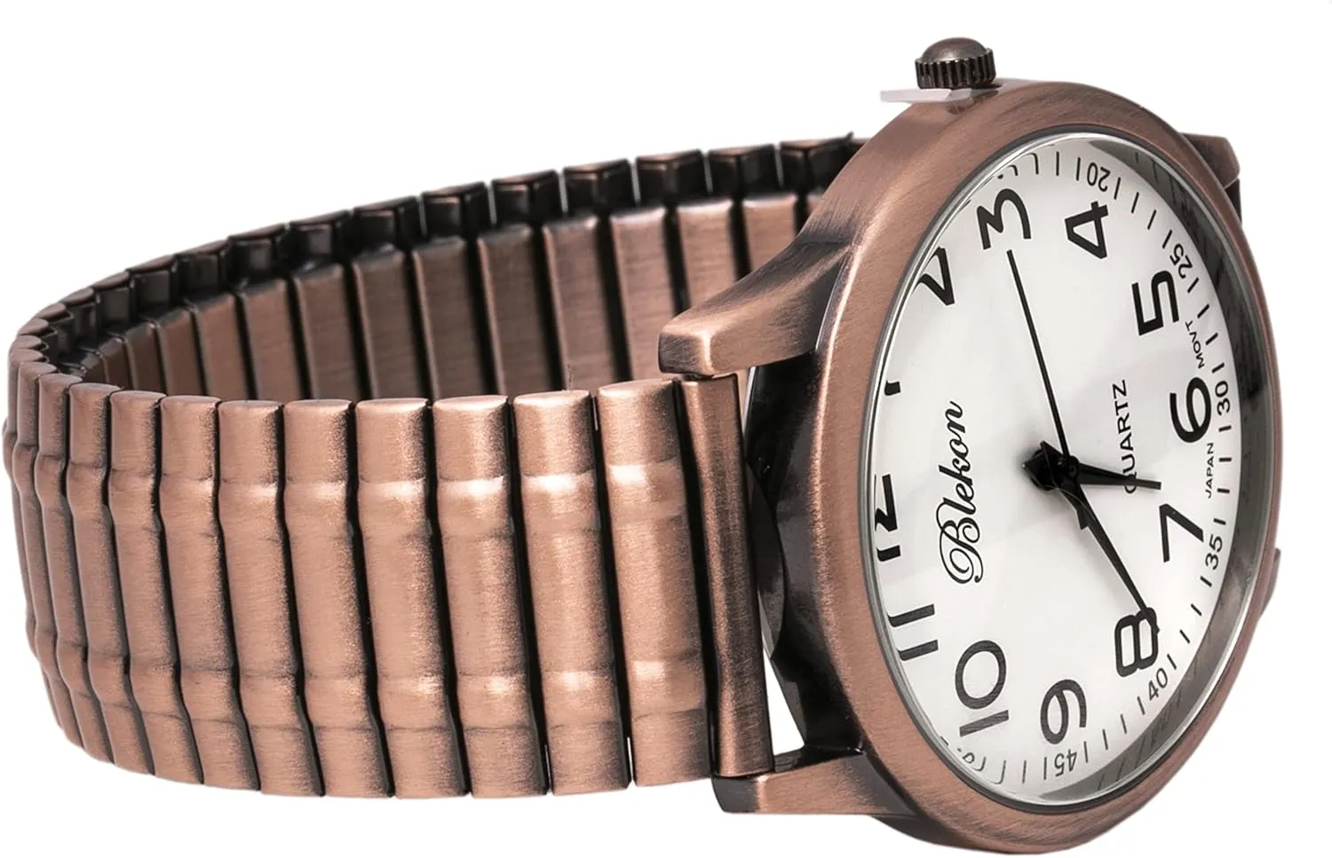 to monopoly Read 40mm Case Japanese Quartz Movement Stretch Band Watch?? Blekon Collections Unisex Large Face Easy 