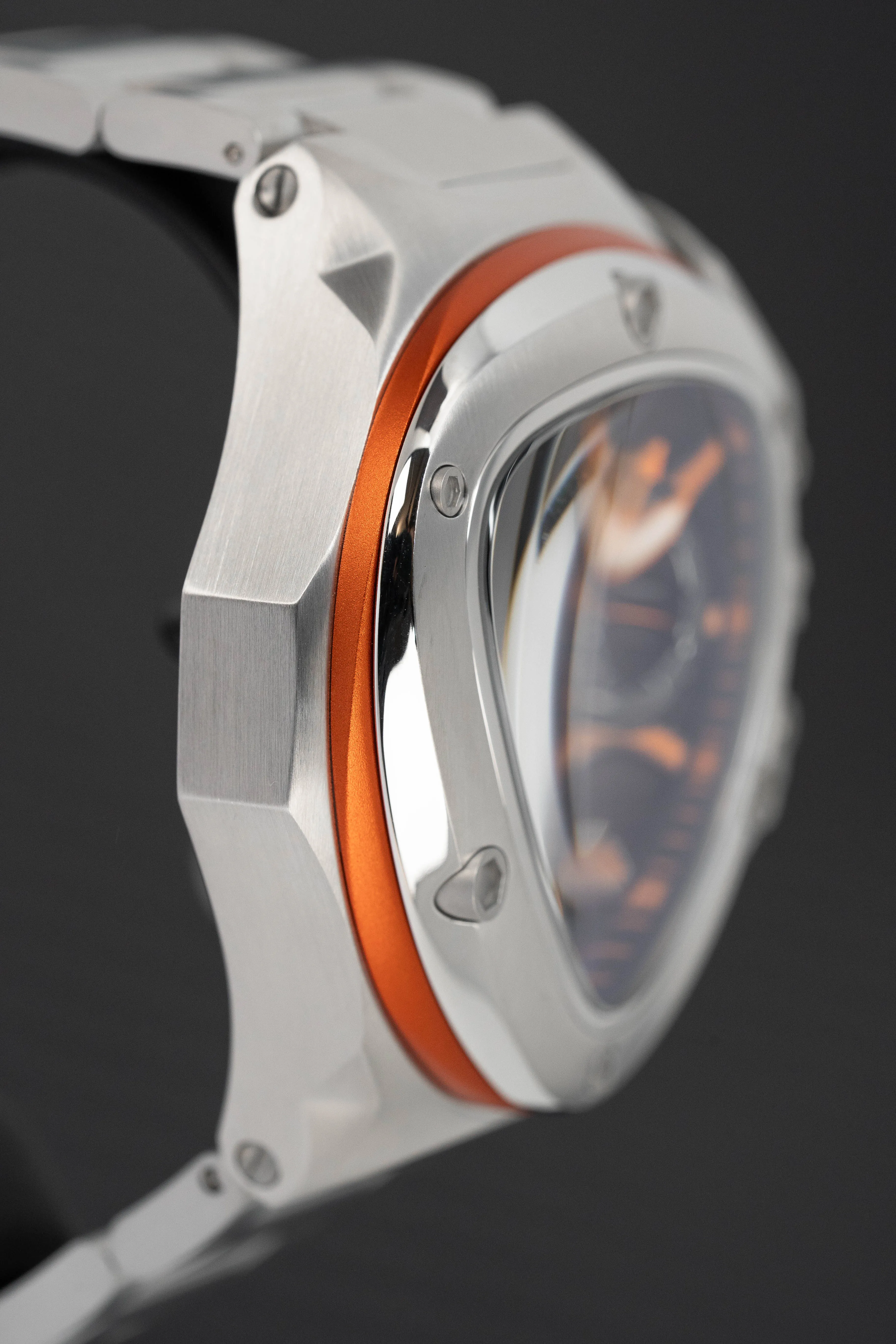 Tonino Lamborghini Spyder X SS Chronograph Date Steel Orange T9XB-SS-B