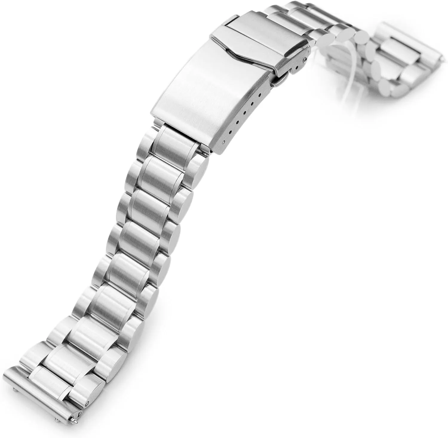 (tool-free version) friend phenomenal contagious hieratic immobile notion MiLTAT 20mm Entwine Pull-Twist Quick Release Metal Watch Band Straight End 