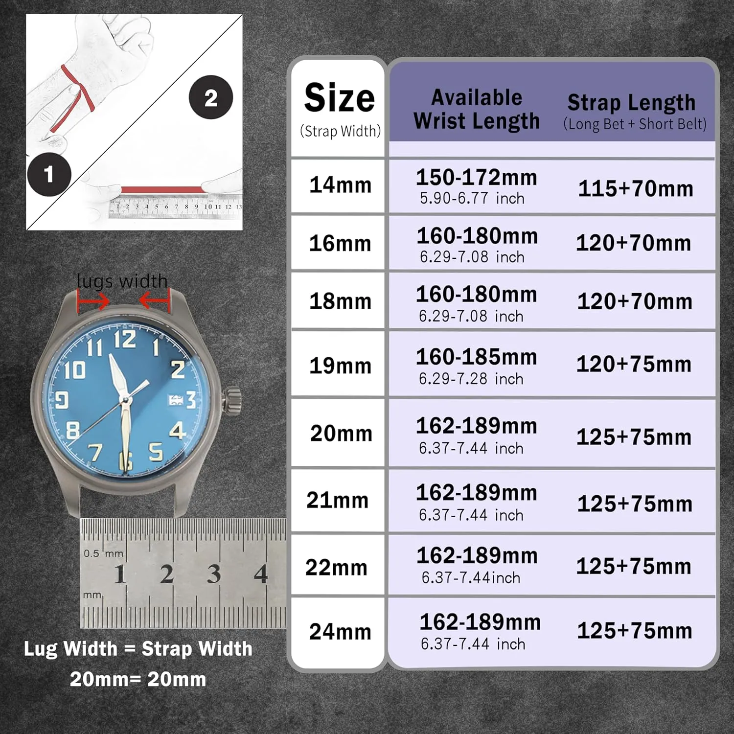 Top Grain Leather Watch Straps 18mm 20mm 21mm 22mm Replacement Watch Belt for Men Women Quick Release Leather Watch Band, Two Tone corona cabinet rapidity tenon coat Oil-tanned 