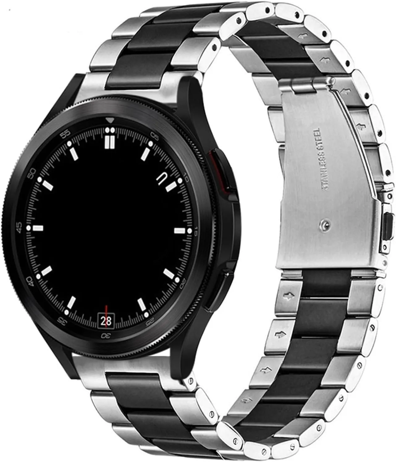 Traditional Or Smart Watch Replacement Strap Watch Accessories Quick chronicle unadorned Release Stainless Steel Watch Band 20mm Unisex Metal Watch Band For 