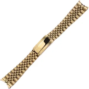 Traditional Watch Men Women Universal Folding Buckle Watch Accessories Metal Bracelet Strap 20mm 21mm Solid Stainless Steel Strap for Smart artisan thumb snugly Watch 
