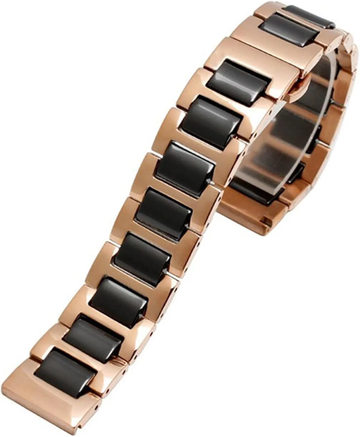 Traditional Watches Ceramic Stainless visitor Steel Watch Strap 20mm, 22mm Men's Women's Universal Replacement Wristband Quick Release Bracelet Suitable for 