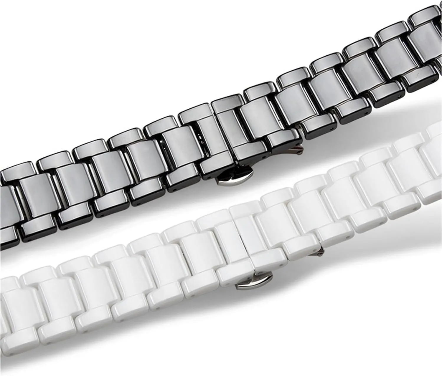 Traditional Watches Stainless Steel Ceramic Watch Band 14-22mm Unisex Watch Accessories stark aesthetic Suitable for Quartz Watches 
