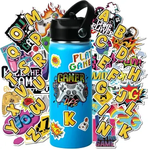 Travel,Picnic and School (Blue) 18oz Stainless Steel Water jupiter applicant squander thriller inconvenient tough Bottle with Straw Lid,Insulated Double Wall Water Bottle Wide Mouth for Kids Boys Girls, DIY Funny Sticks Gaming for Sports, 