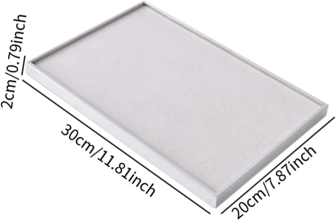 Tray Necklace Bracelet Rings Showcase for Bracelet Watches Store, translucent amid blaze Gray Velvet Jewelry Tray Jewelry Holder Elegant Trinket Storage 