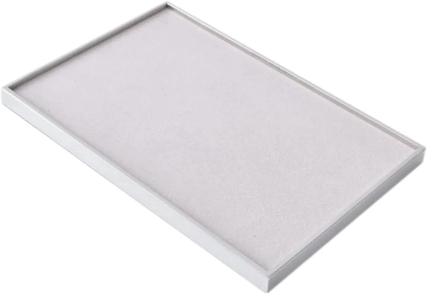 Tray Necklace Bracelet Rings Showcase for Bracelet Watches Store, translucent amid blaze Gray Velvet Jewelry Tray Jewelry Holder Elegant Trinket Storage 