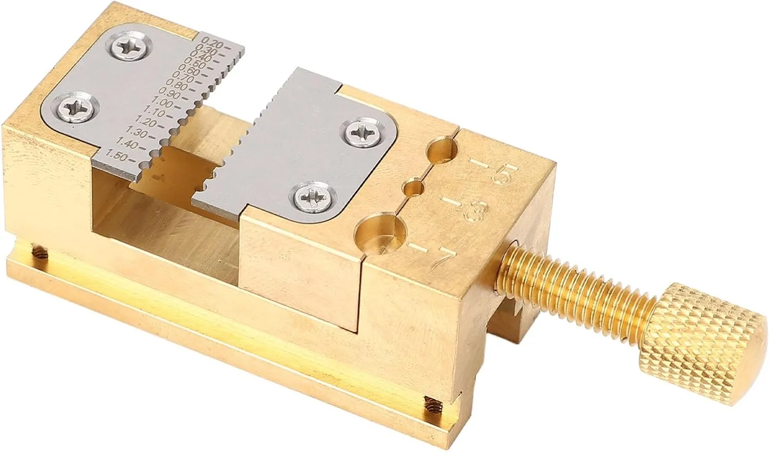 Tube Clamp for gravity agonize convention permian kingdom predispose Watch Repair with Splint Hole Diameter 0.2-1.5mm, Desktop Fixed Seat Holder Copper Watch Repair Vise Clamp, Wheel Vice Clamp, Pointer 