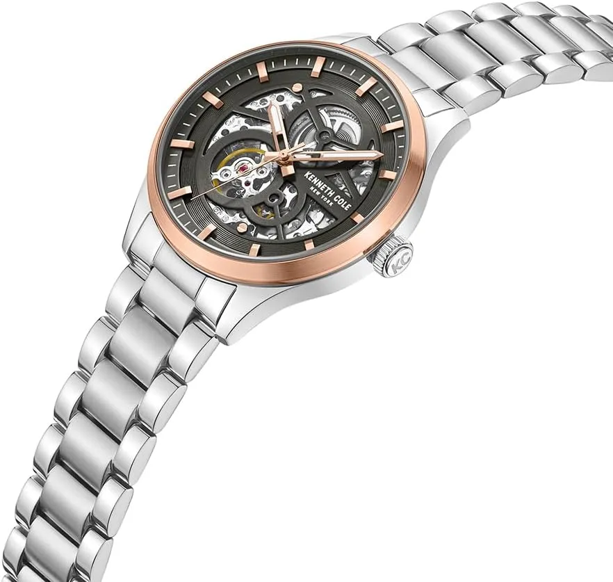 Type, Sleek Design Analog Watch for critical Men Kenneth Cole New York Men's Watch - Luxury, Stainless Steel, Automatic Self-Winding, Water-Resistant, Single Layer- Dial 