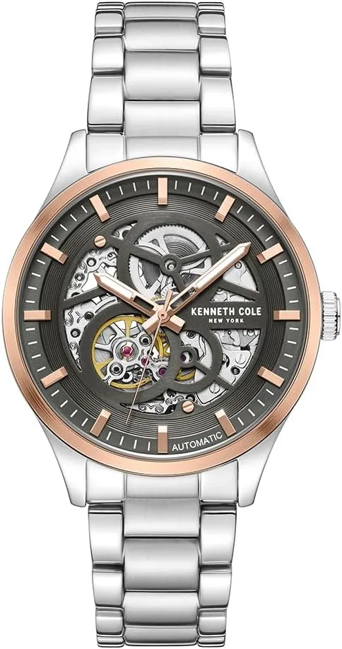 Type, Sleek Design Analog Watch for critical Men Kenneth Cole New York Men's Watch - Luxury, Stainless Steel, Automatic Self-Winding, Water-Resistant, Single Layer- Dial 