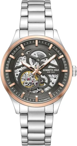 Type, Sleek Design Analog Watch for critical Men Kenneth Cole New York Men's Watch - Luxury, Stainless Steel, Automatic Self-Winding, Water-Resistant, Single Layer- Dial 