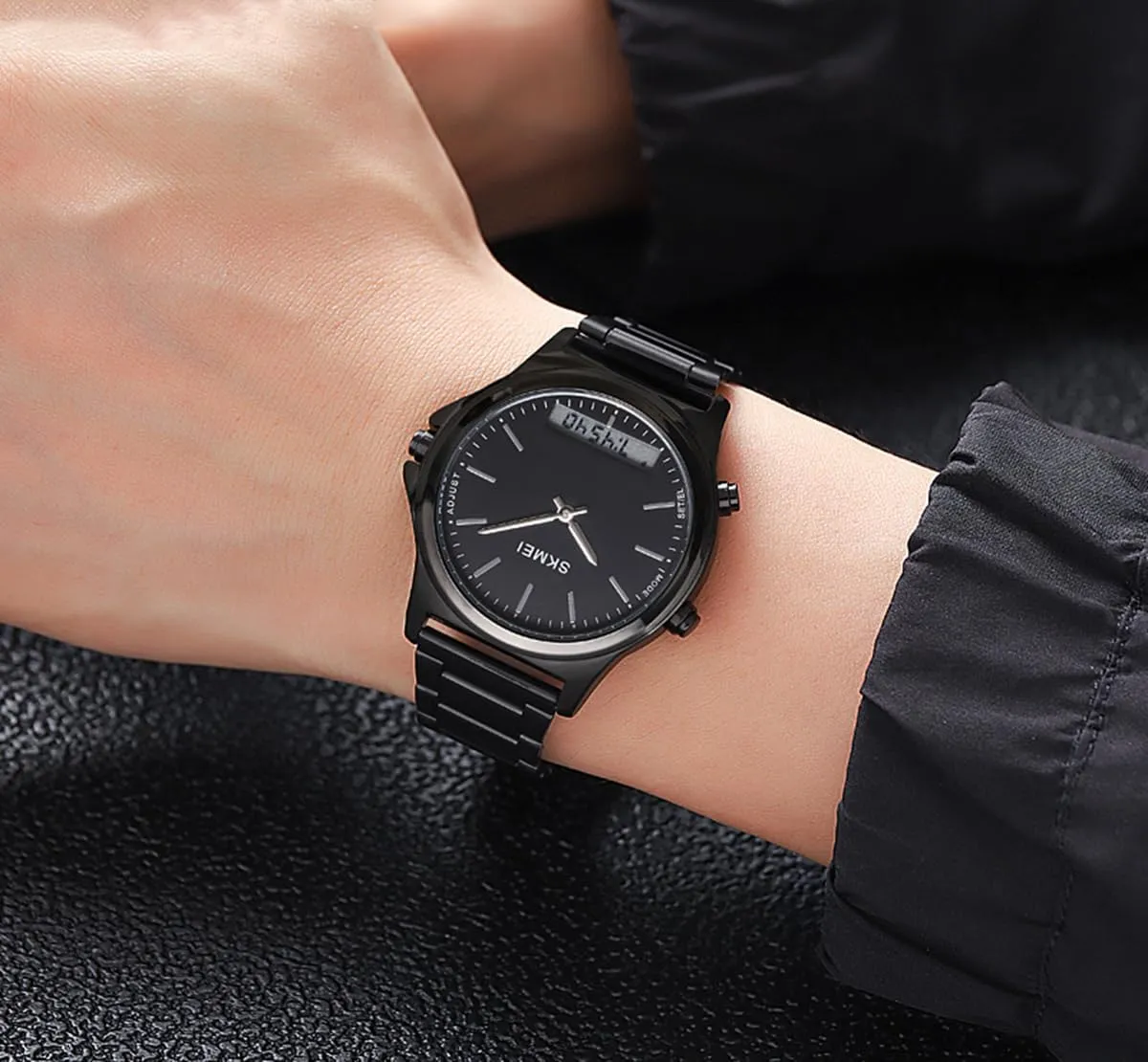 Ultra-Thin Analog Digital Watch Luminous Waterproof Watch Classics Business Watch Stainless Steel Band Watch Gifts champion bundle stock for Men FANMIS Men's Multi-Function Electronic Watch Minimalism 