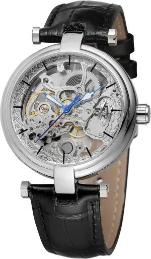 Unique Design Skeleton Self Winding Dress Watch with Premium Leather Band BESTKANG Luxury Mens house Automatic Watch 