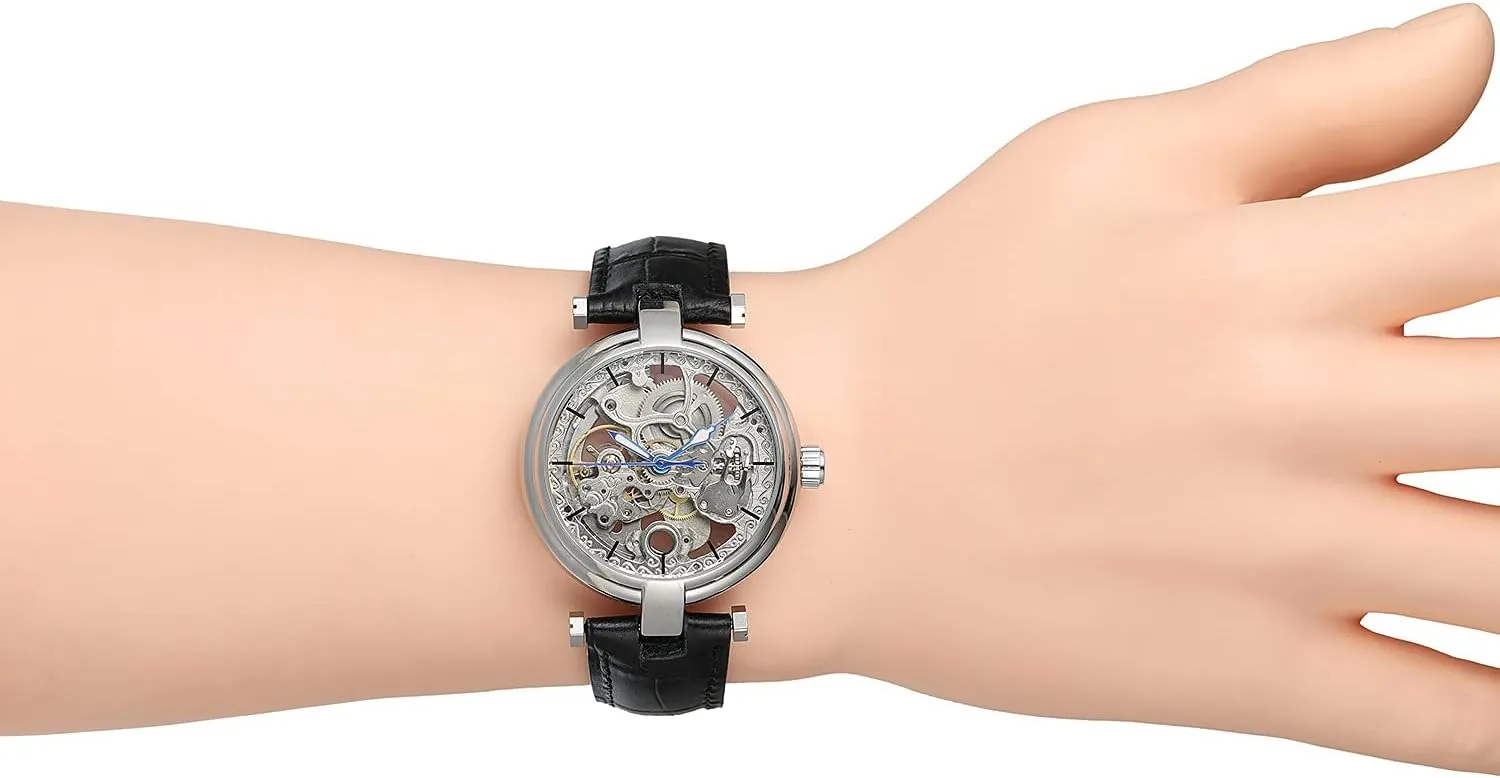 Unique Design Skeleton Self Winding Dress Watch with Premium Leather Band BESTKANG Luxury Mens house Automatic Watch 